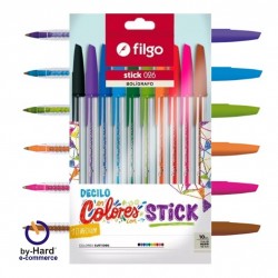 Boligrafo Color Filgo Stick 026 x 10