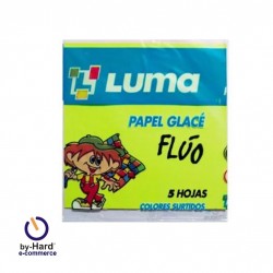 Papel Glace Luma Fluo x 5