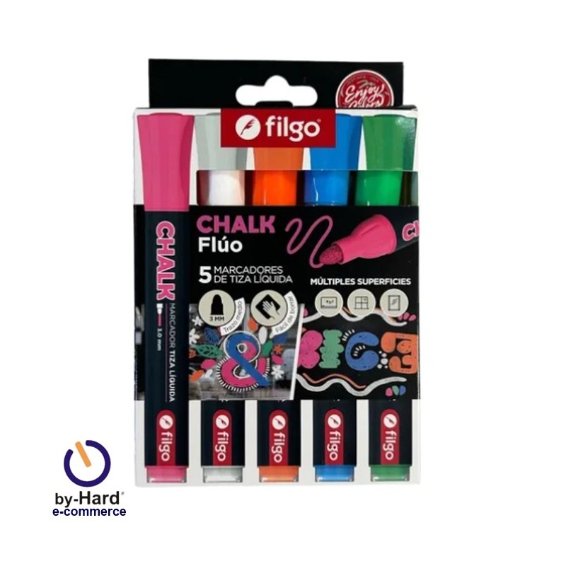 Marcador Filgo Tiza Liquida Chalk x 5