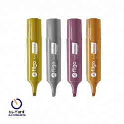 Resaltador Chato Filgo Metalizado