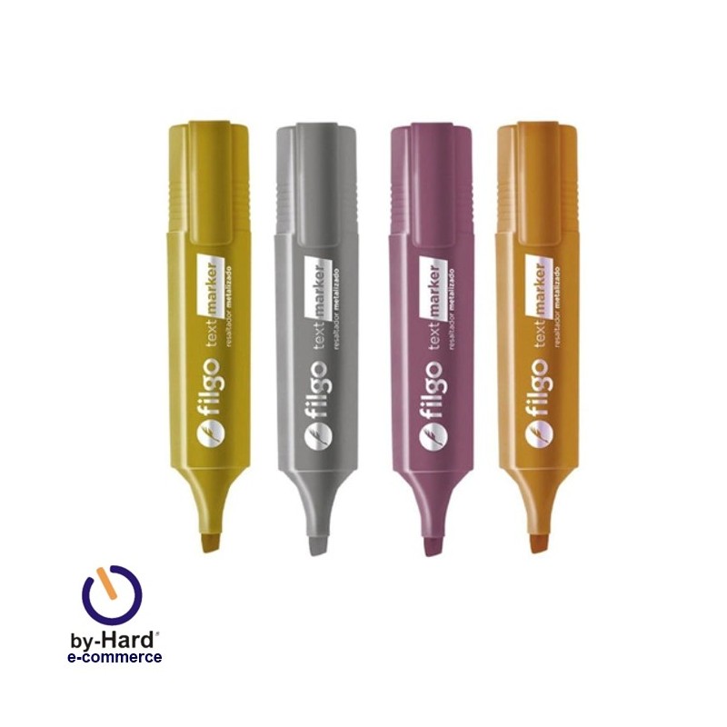 Resaltador Chato Filgo Metalizado