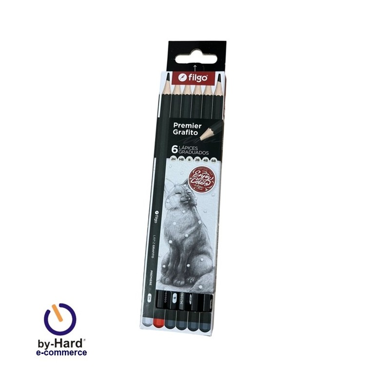 Lapices Filgo Premiere Grafito x 6