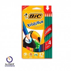 Lapices Colores Bic Evolution 12+4
